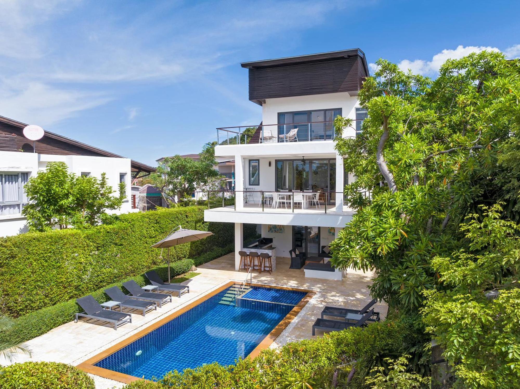 3 Bedroom Luxury 5 Star Seaview Villa Esprit Bang Rak Beach  Exteriör bild