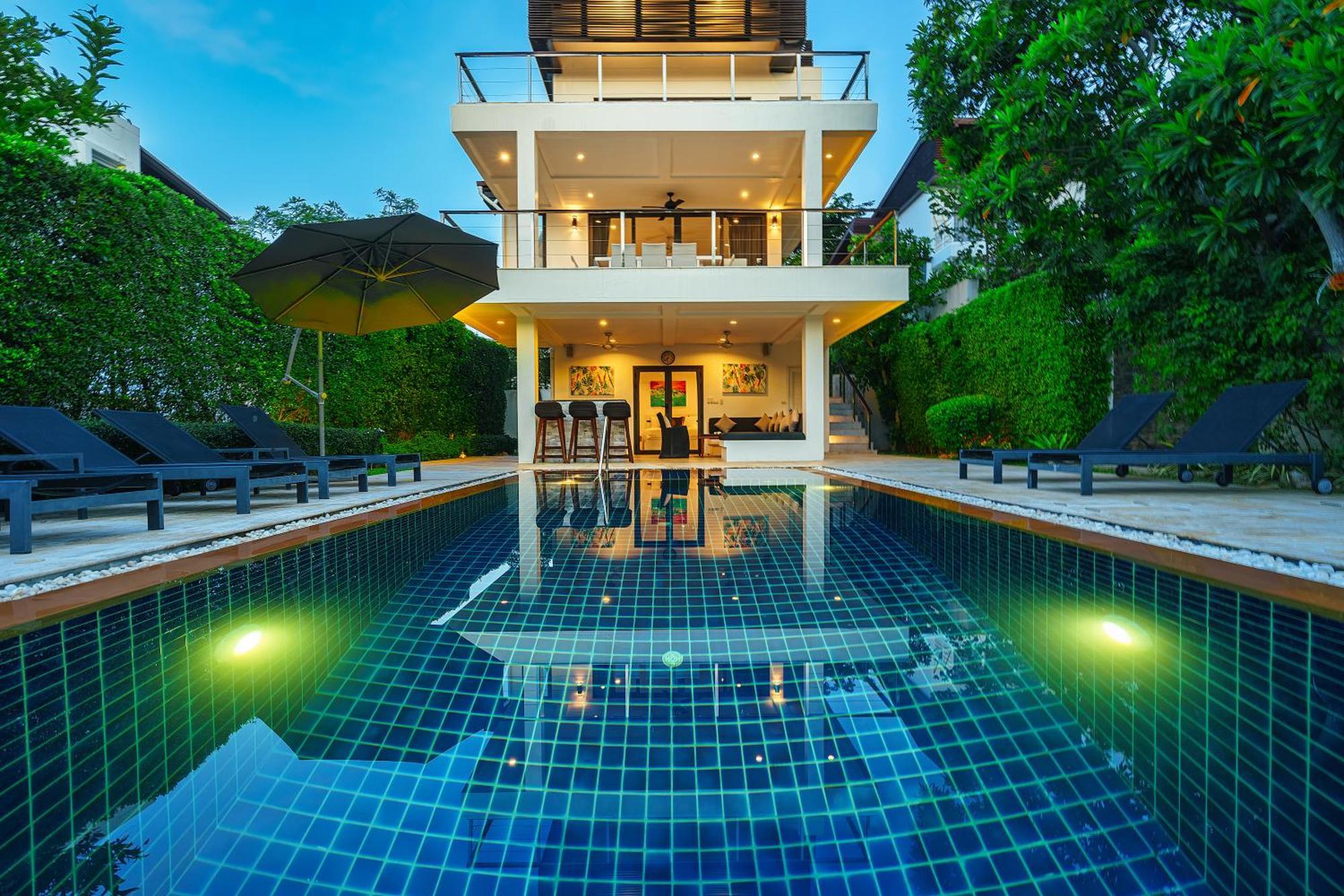 3 Bedroom Luxury 5 Star Seaview Villa Esprit Bang Rak Beach  Exteriör bild