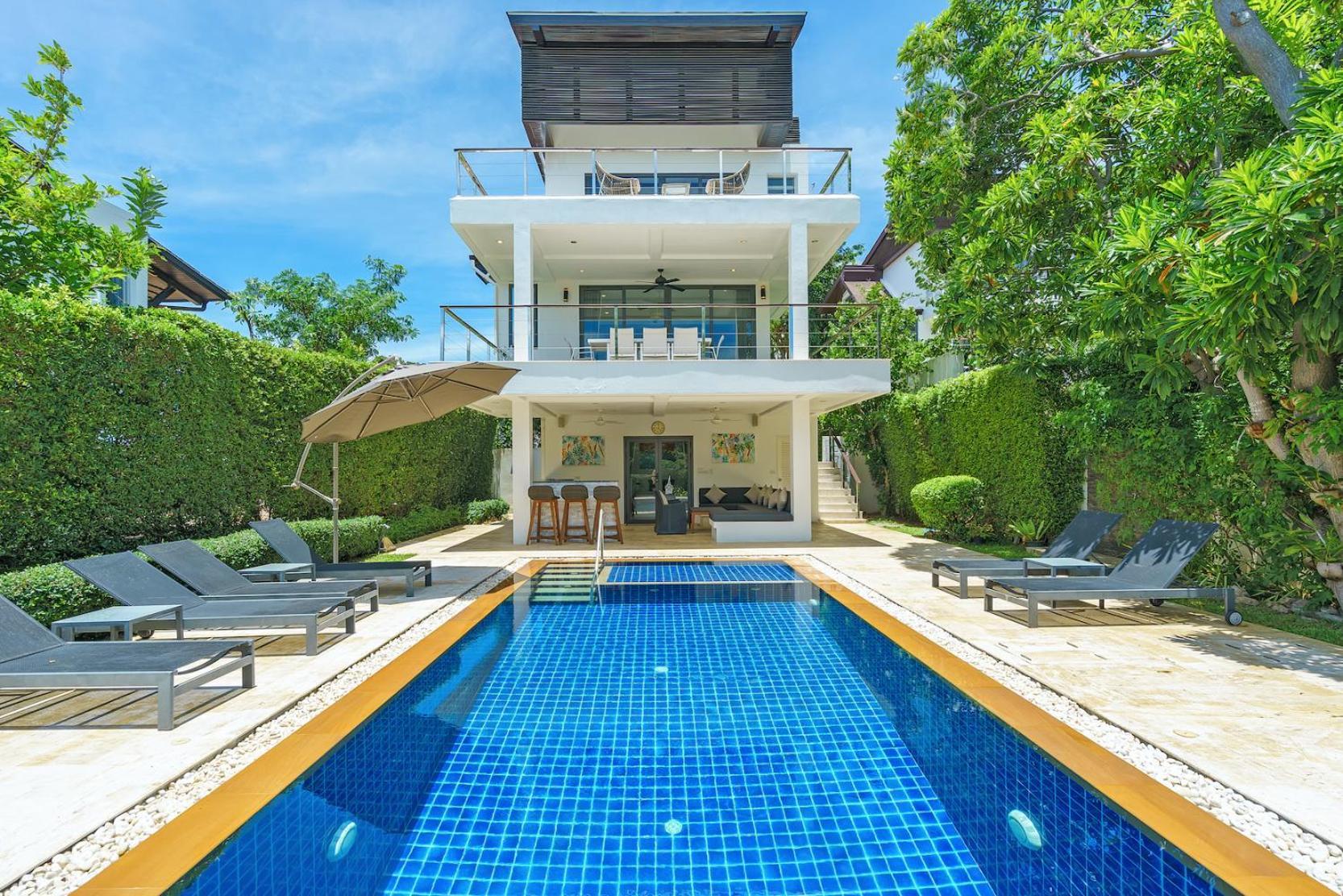 3 Bedroom Luxury 5 Star Seaview Villa Esprit Bang Rak Beach  Exteriör bild